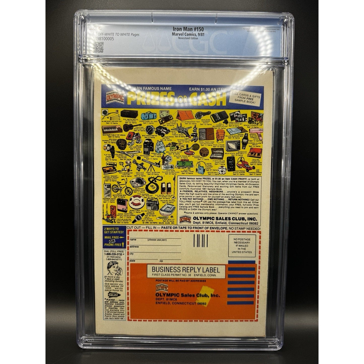 Iron Man #150 (Marvel Comics September 1981) CGC 6.0