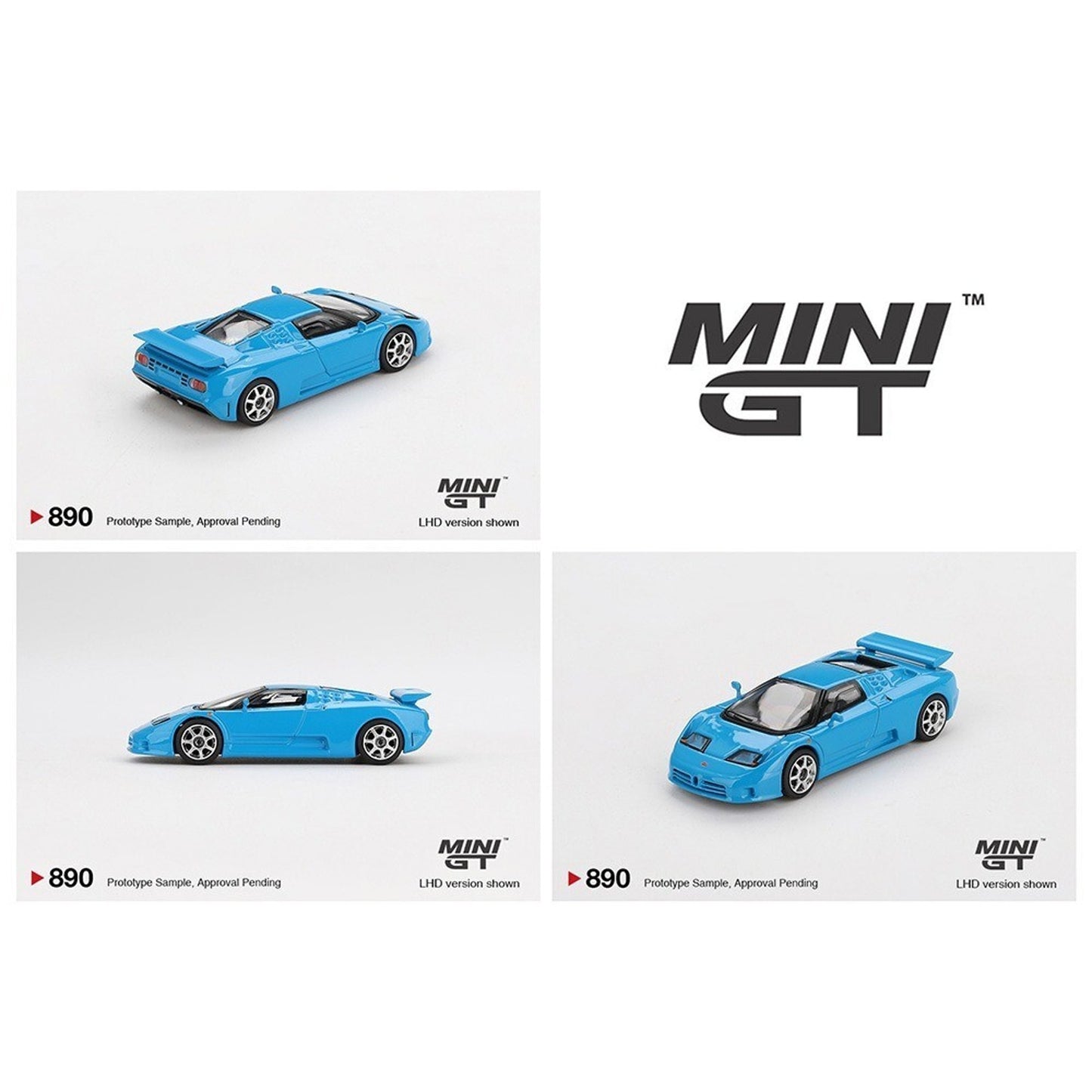 Mini GT 1:64 Bugatti EB110 Super Sport – Blue
