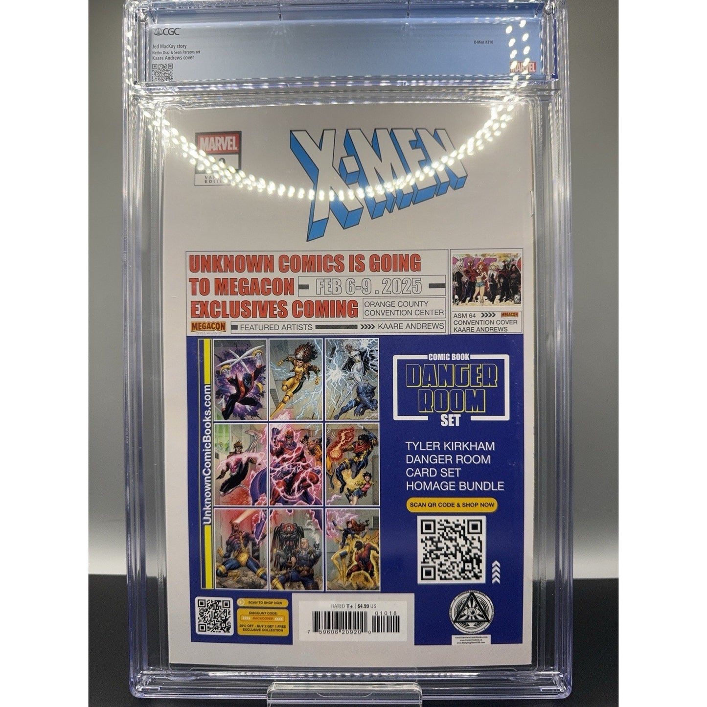 X-MEN #10 CGC 9.8 Custom Label Kaare Andrews Psylocke Cover