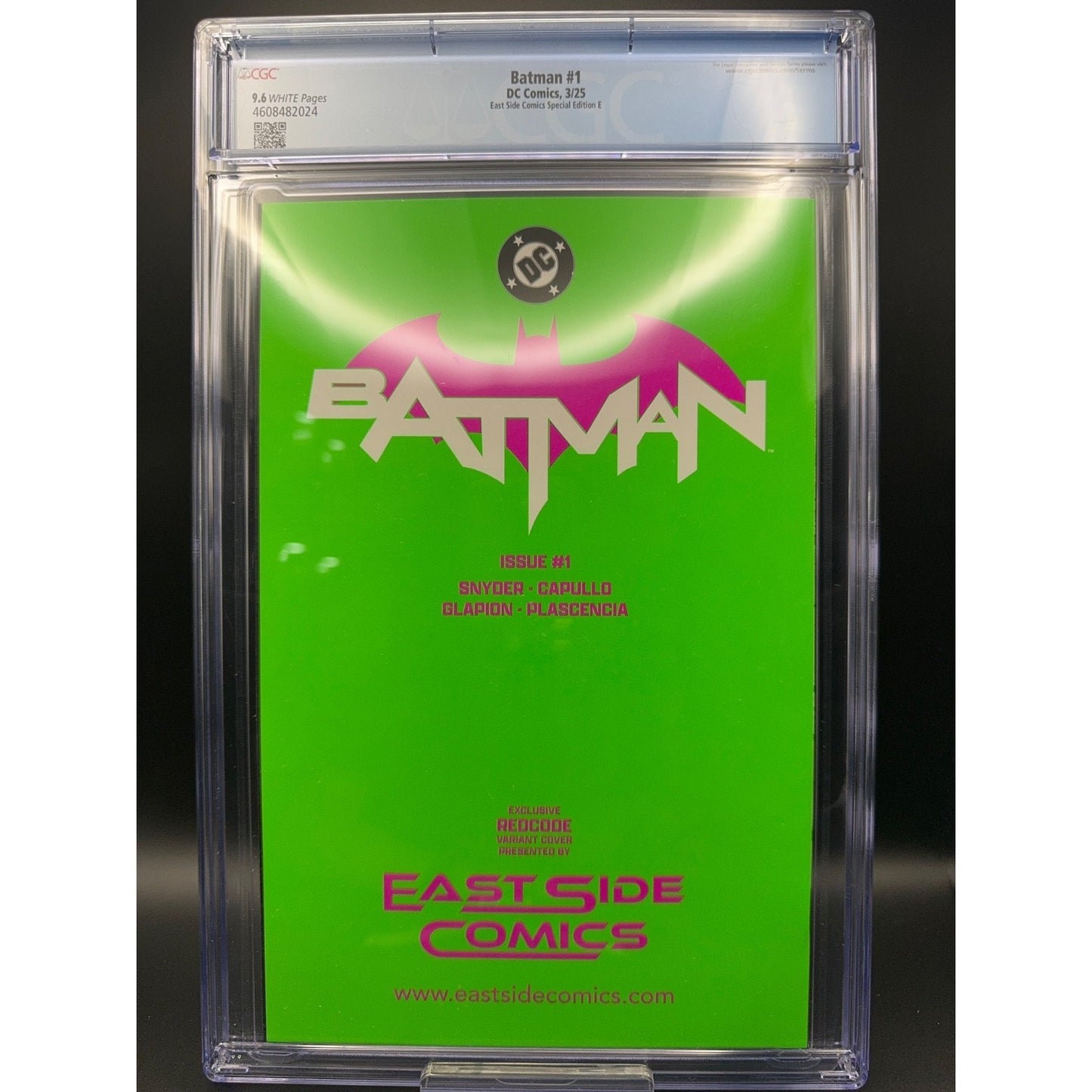 Batman 1 2025 East Side Variant CGC 9.6 Akira / Joker Homage