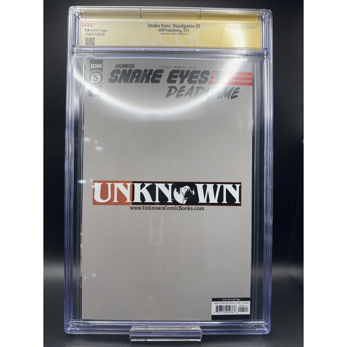 Snake Eyes Deadgame #5 Variant - SIGNED And Sketched By Ray Park CGC 9.8