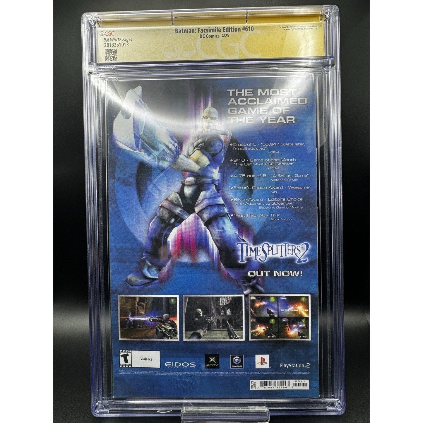 CGC 9.6 Batman 610 4x Signed (Jim Lee, Scott Williams, Alex Sinclair, Jeph Loeb)