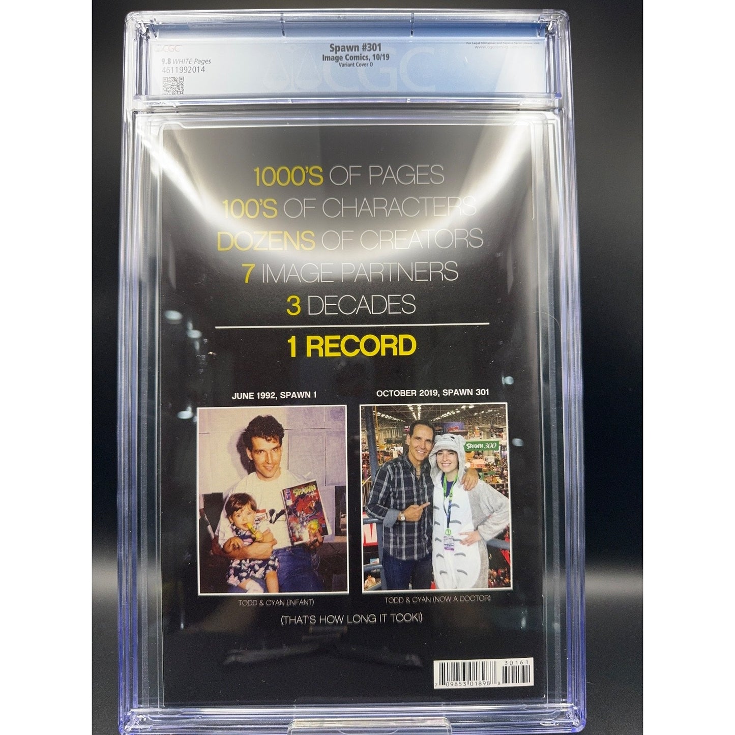 Spawn #301 J Scott Campbell Variant Cover O CGC 9.8