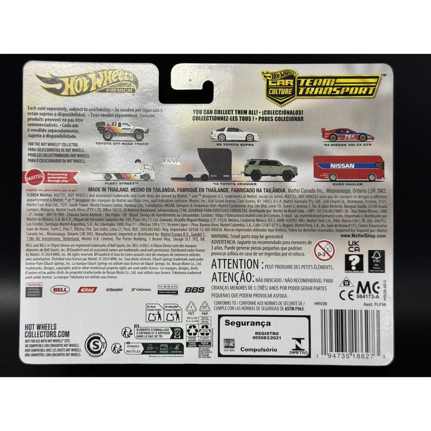 Hot Wheels 2024 Team Transport Toyota Off Road Truck TRD and Fleet Street 1/64