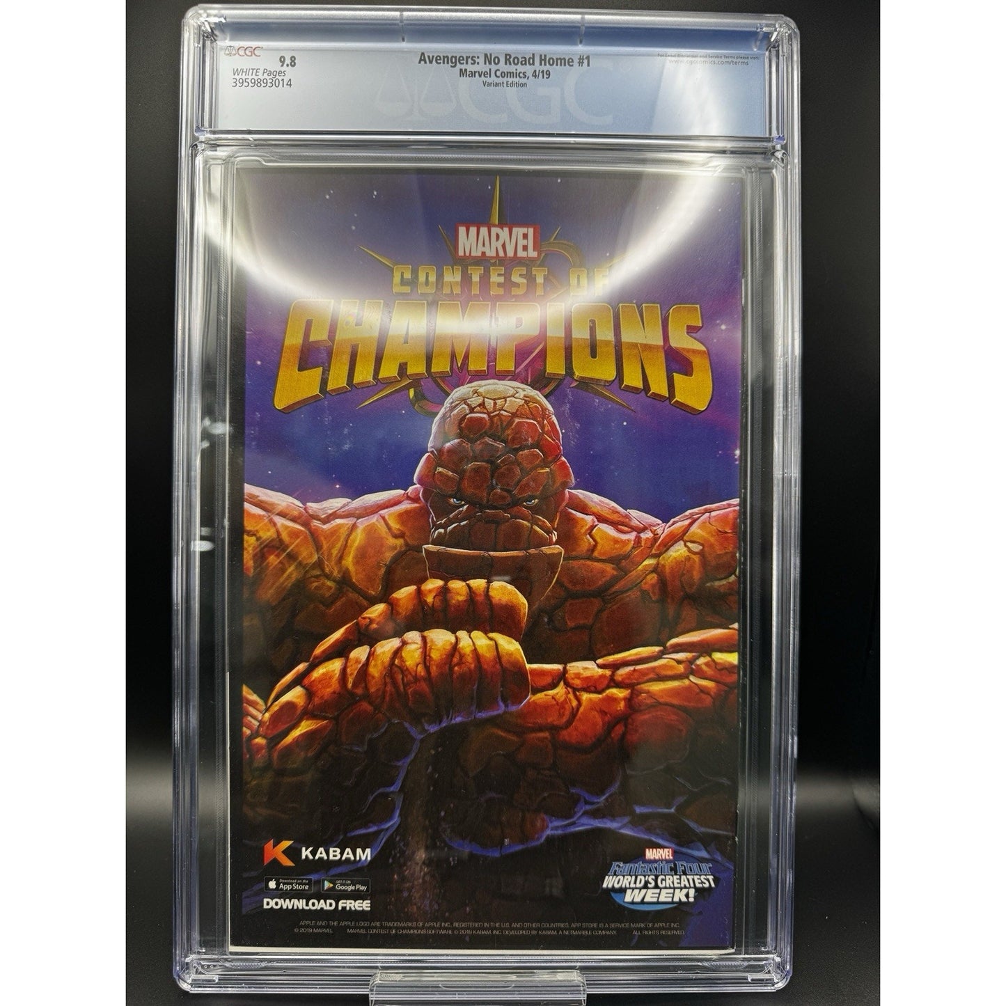 AVENGERS NO ROAD HOME 1 CGC 9.8 SCARLET WITCH VARIANT MARVEL COMICS 2019 3B4