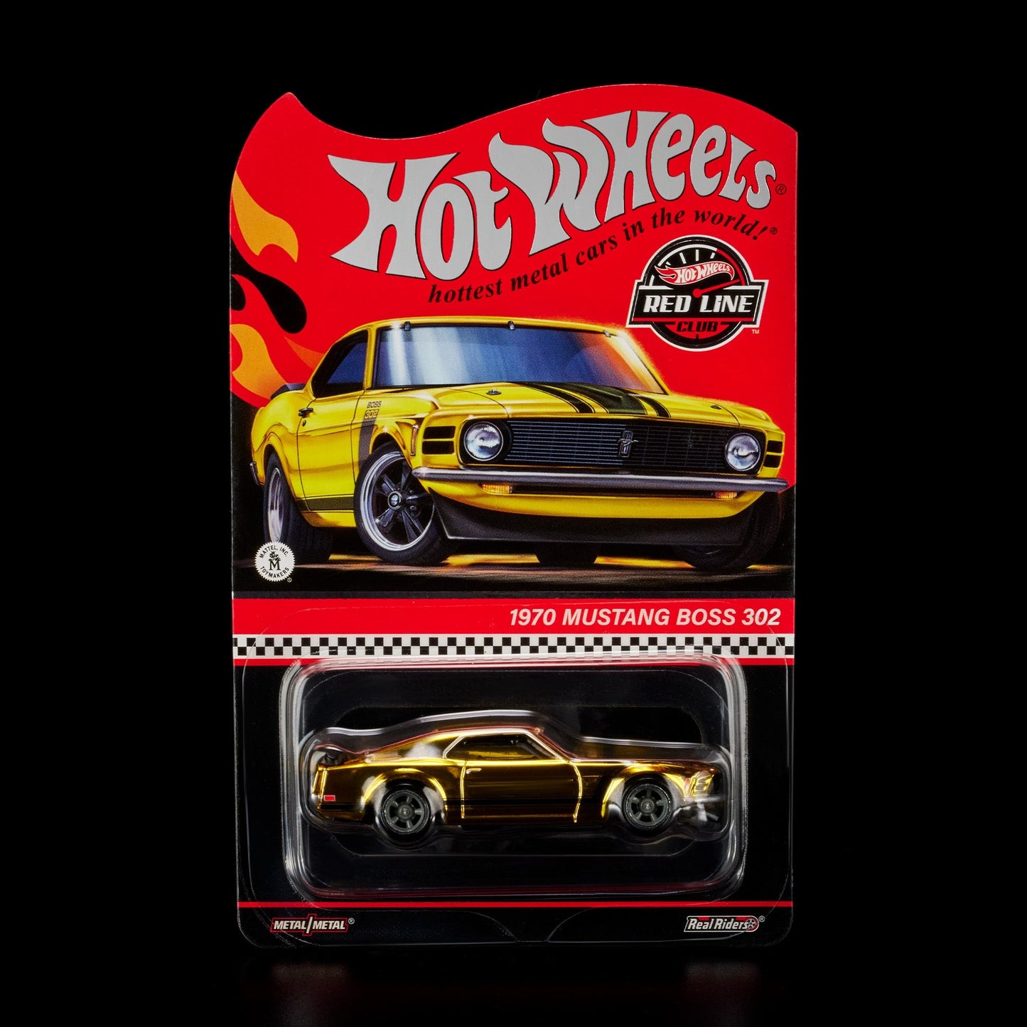 Hot Wheels RLC Exclusive 1970 Ford Mustang Boss 302 - Gold