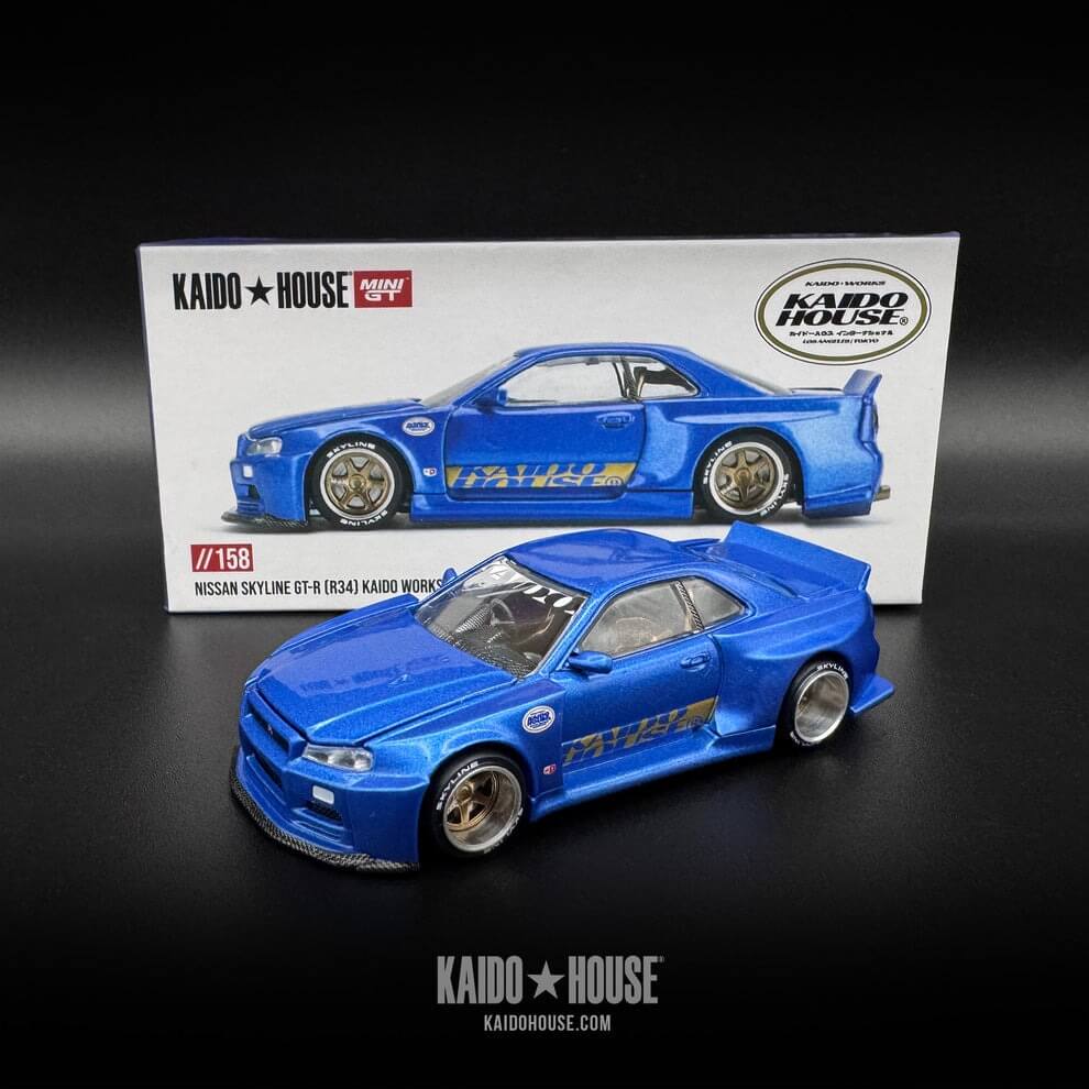 KAIDO HOUSE MAUI R34 SKYLINE 限定 158 - Kaido House x Mini GT 1:64 Nissan Skyline GT-R (R34