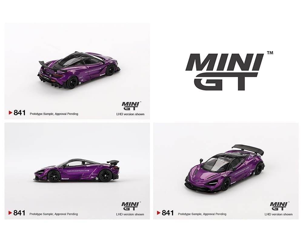 (COMING SOON) Mini GT 1:64 McLaren 720S LB-Works – Purple