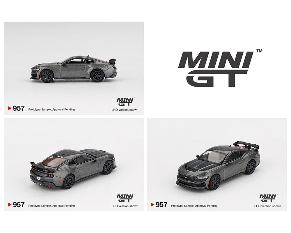 (COMING SOON) Mini GT 1:64 Ford Mustang Dark Horse 2024 – Carbonized Gray