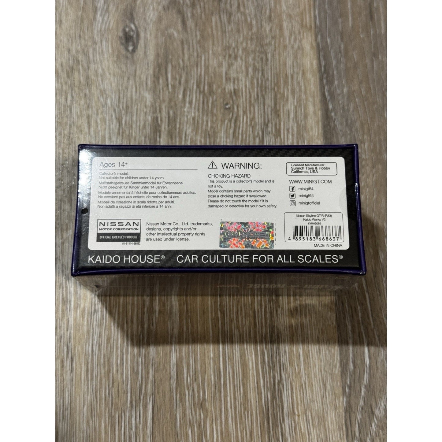 In Stock- Kaido House x Mini GT 1:64 Nissan Skyline GT-R (R33) BLUE KHMG089