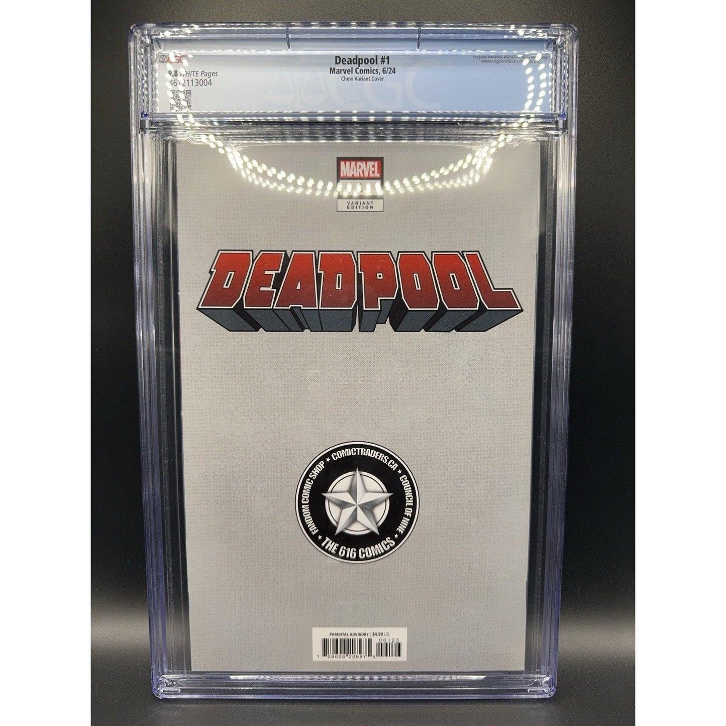 Deadpool #1 Derrick Chew Trade Variant CGC 9.8 Wolverine