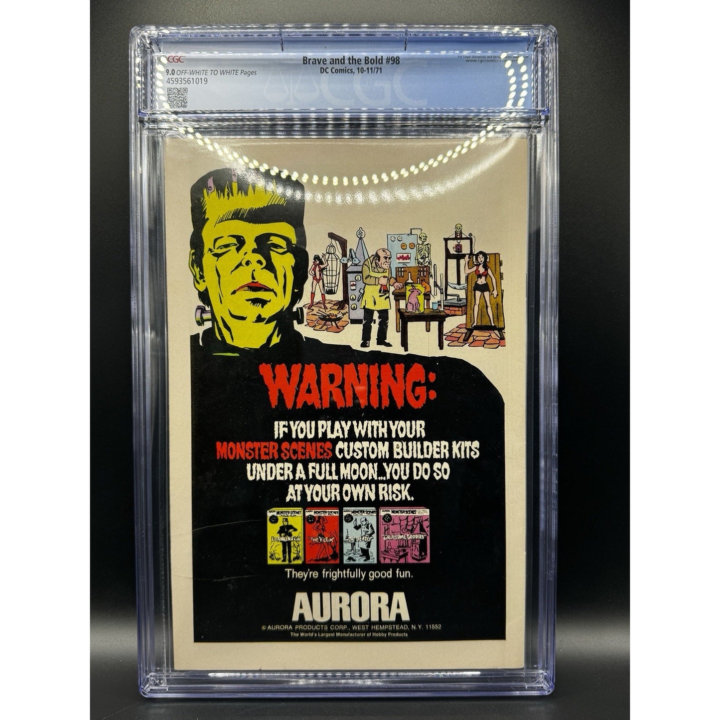 Brave and the Bold #98 Presents Batman 1971 CGC 9.0