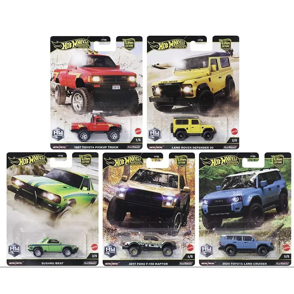 Hot Wheels Car Culture 2025 Off Road Set of 5 Cars FPY86-961 H