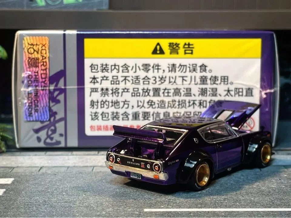 Pop Race x XCARTOYS Exclusive 1/64 Nissan Kenmeri Gt-R V8 Drift