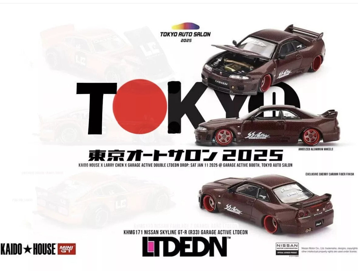Kaido House | Gt-R R33 Active Carbon R V2 | KHMG171 | Tokyo Auto Salon 2025 Exclusive