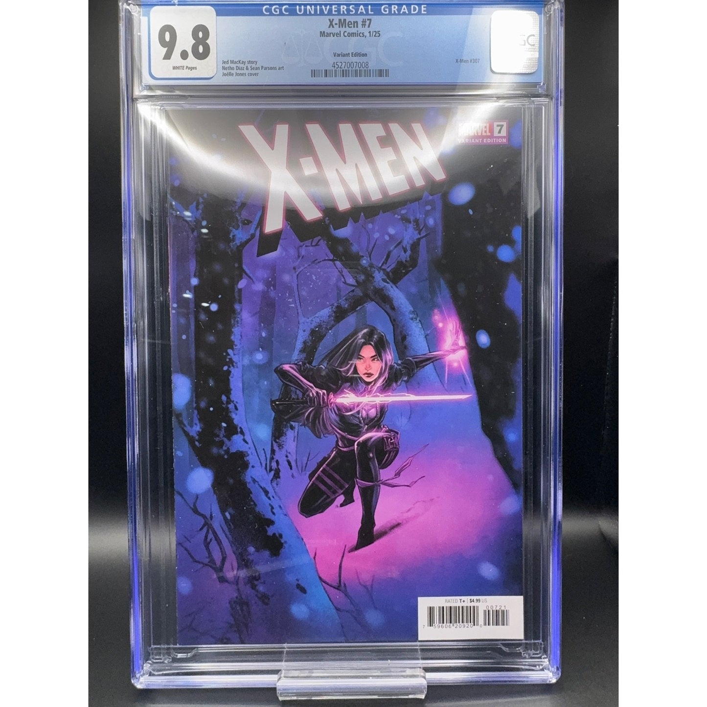X-MEN #7 CGC 9.8 Jones Psylocke Cover