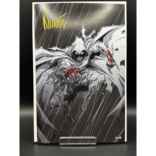 Eddie Nunez Shadow Rain Art Sketch Book SIGNED w/ COA 26/40 Moon Knight