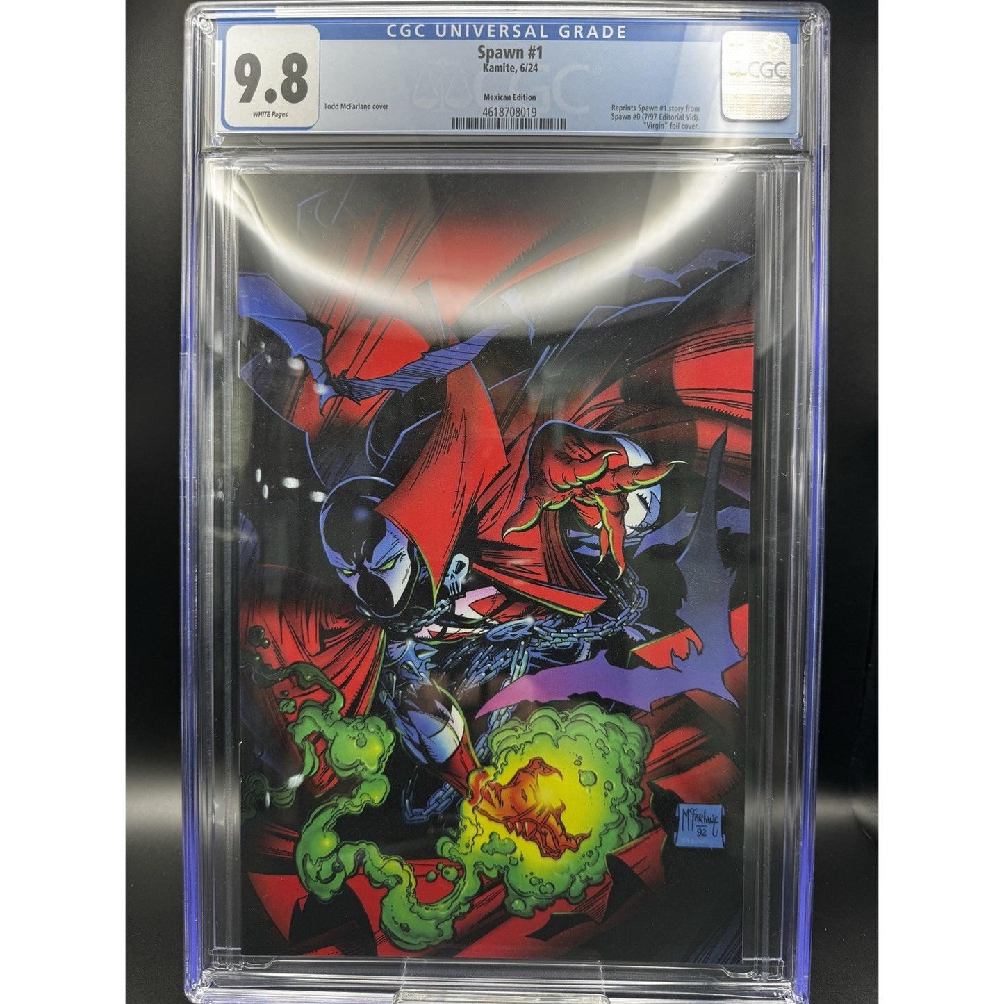 2024 SPAWN #1 Kamite Mexican Edition VARIANT COVER CGC 9.8