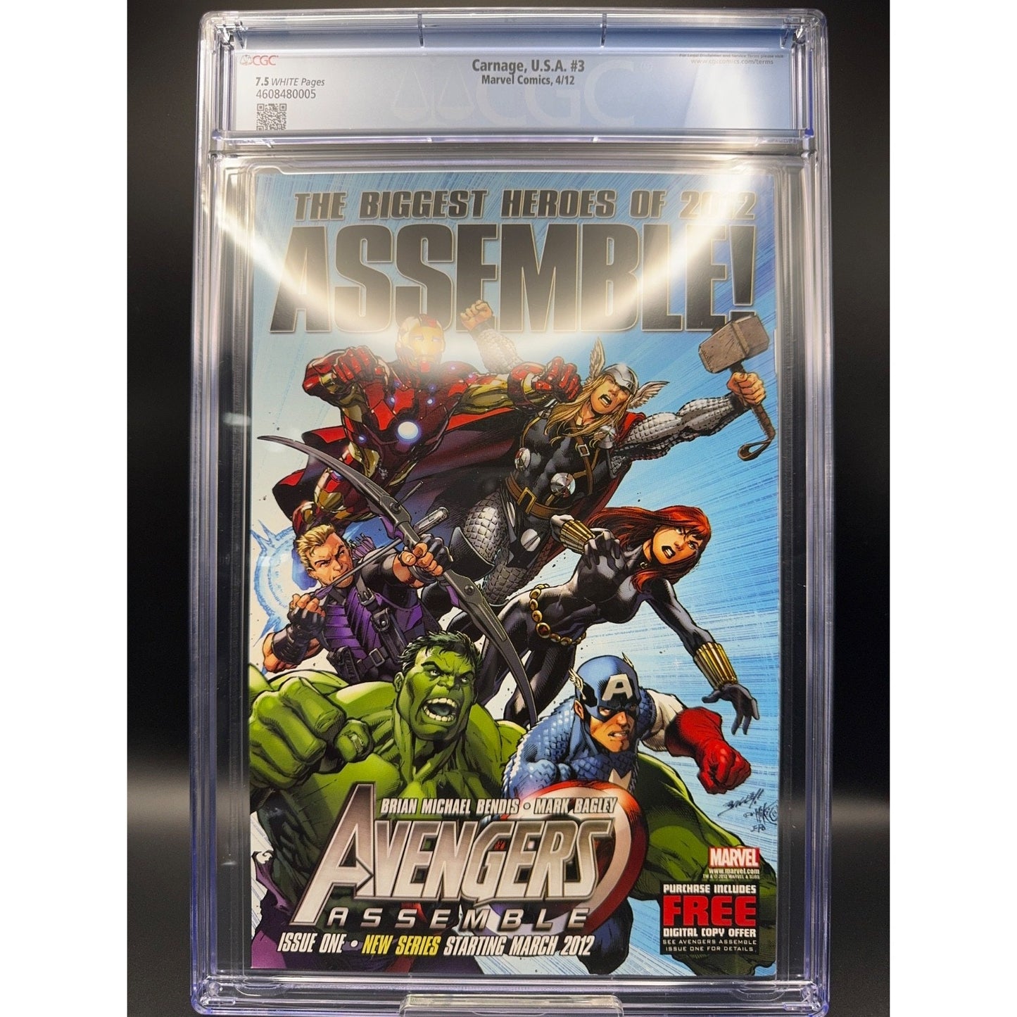 Carnage USA #3 CGC 7.5 Clayton Crain Art