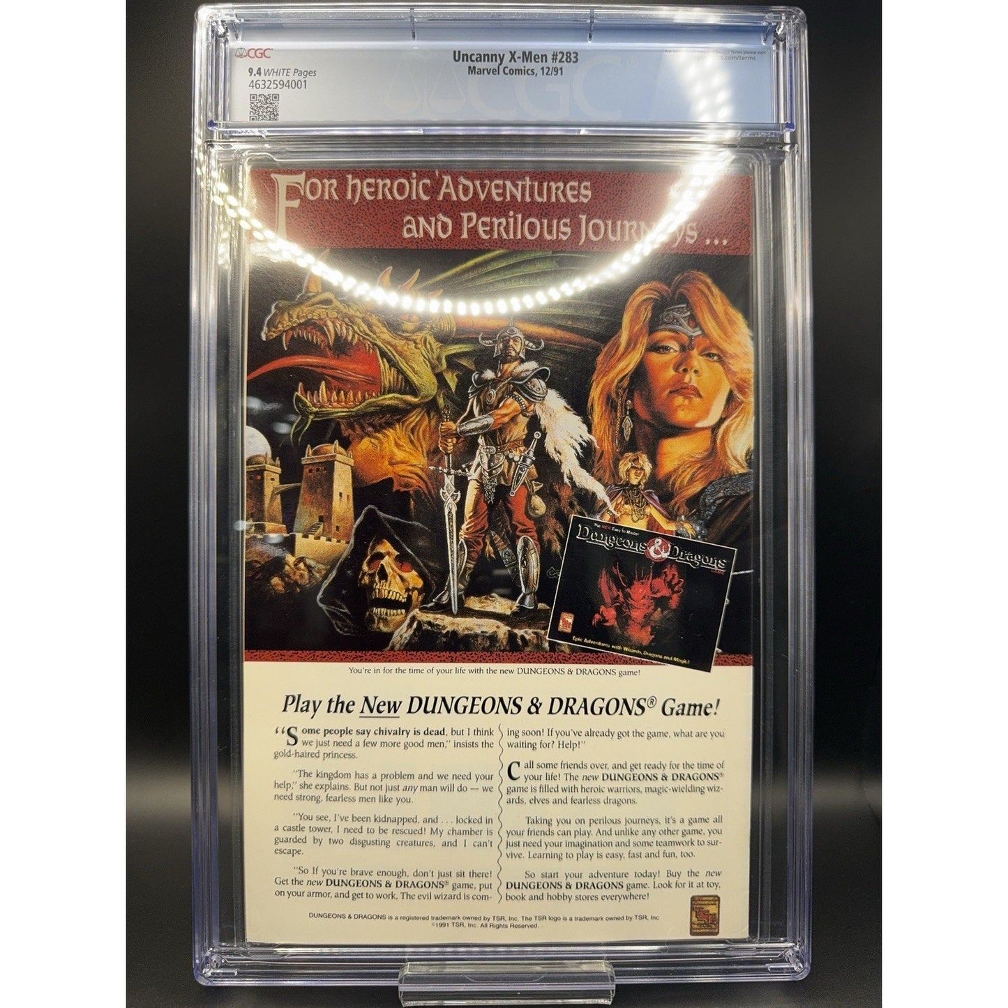 The Uncanny X-Men #283 (Marvel Comics December 1991) CGC 9.4