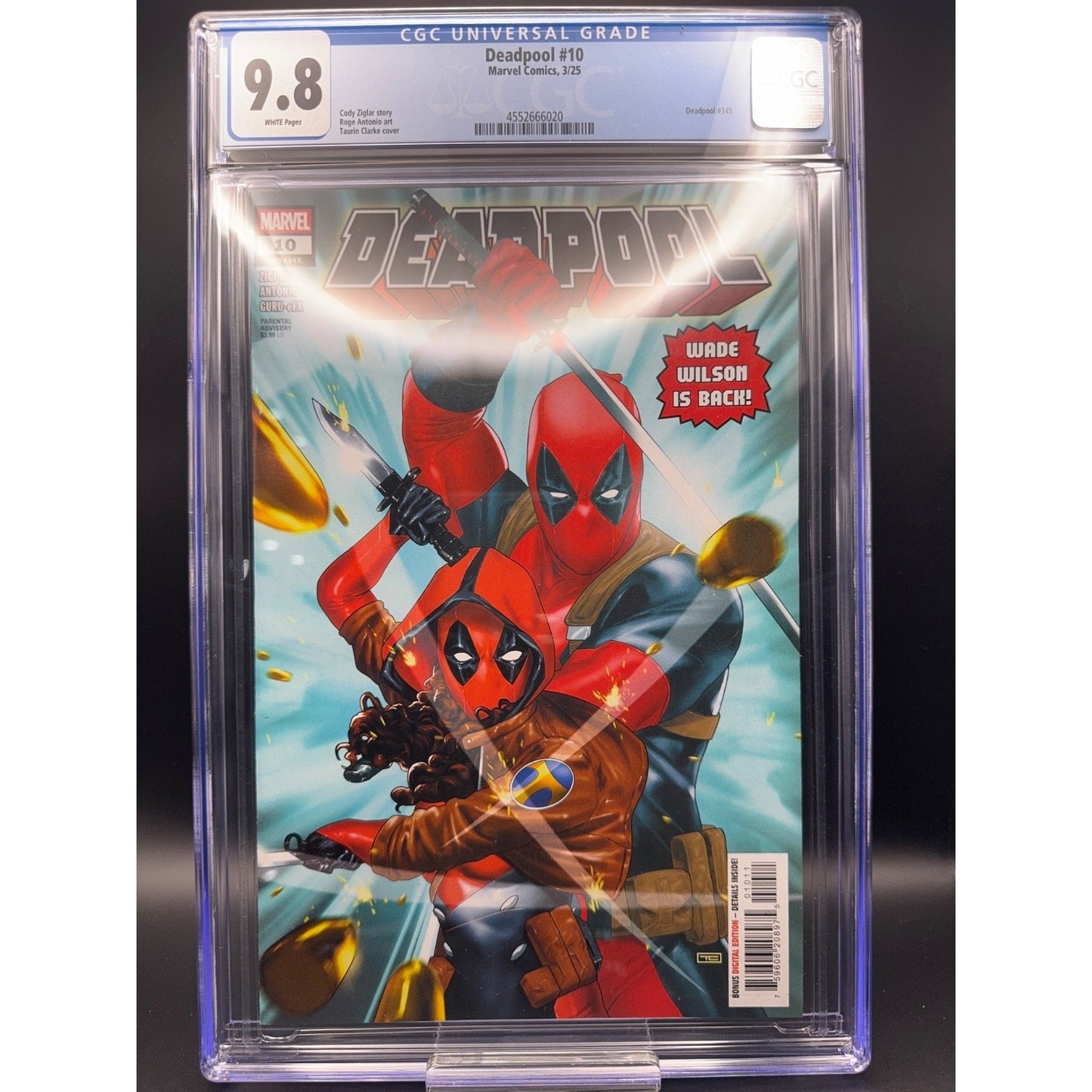 Deadpool #10 CGC Grade 9.8 Taurin Clarke Cover