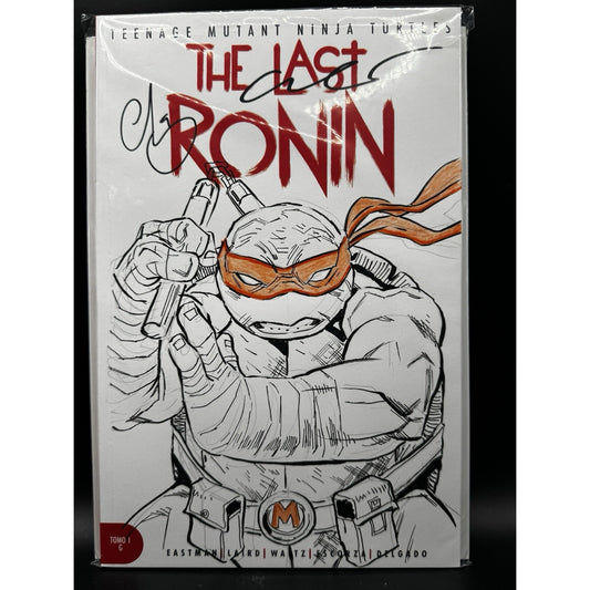 TMNT Last Ronin Original Mikey Sketch Cover by Escorza Bros SIGNED