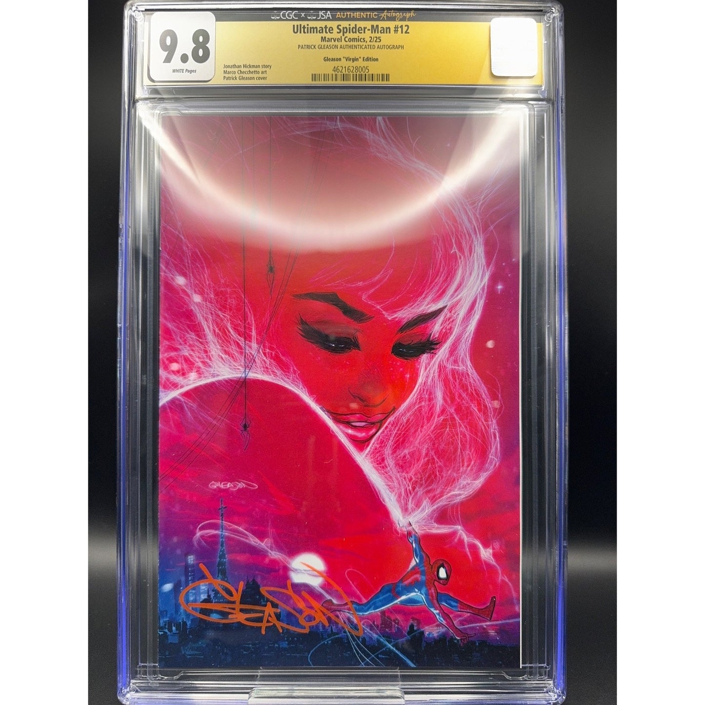 Ultimate Spider-Man 12 Web-Head Exclusive CGC JSA 9.8 Pat Gleason Signed