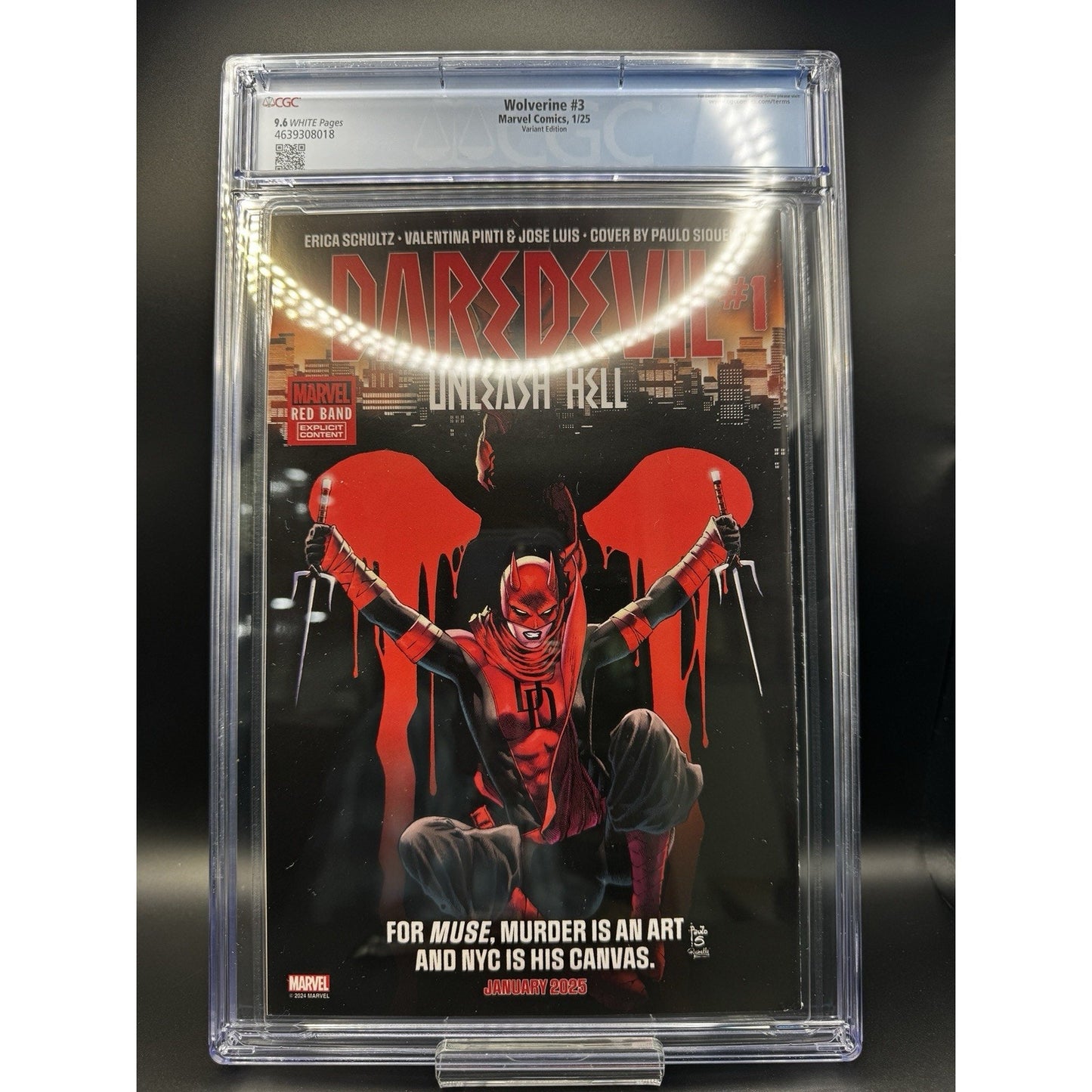 Wolverine #3 Comic Cover By Pablo "Lobos" Villalobos CGC 9.6