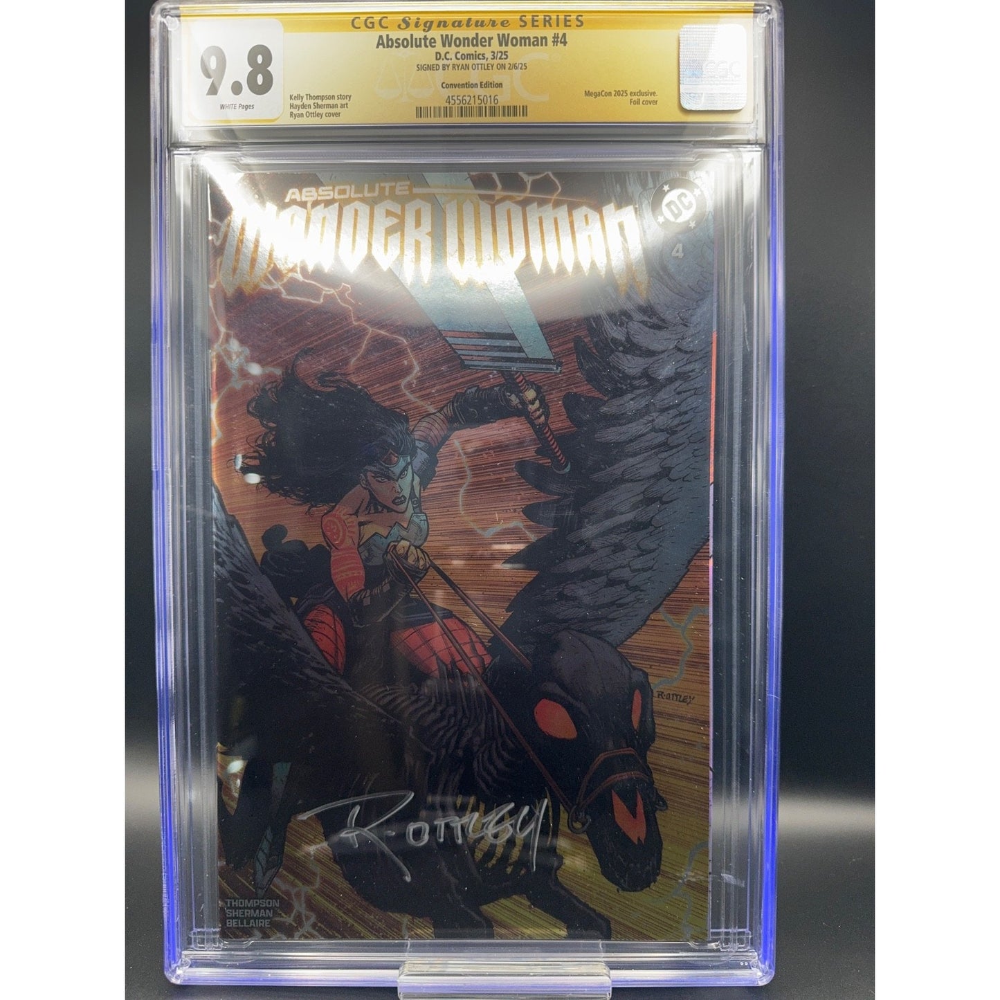 Absolute Wonder Woman #4 Foil CGC 9.8 SS | Convention | Signed by Ryan Ottley