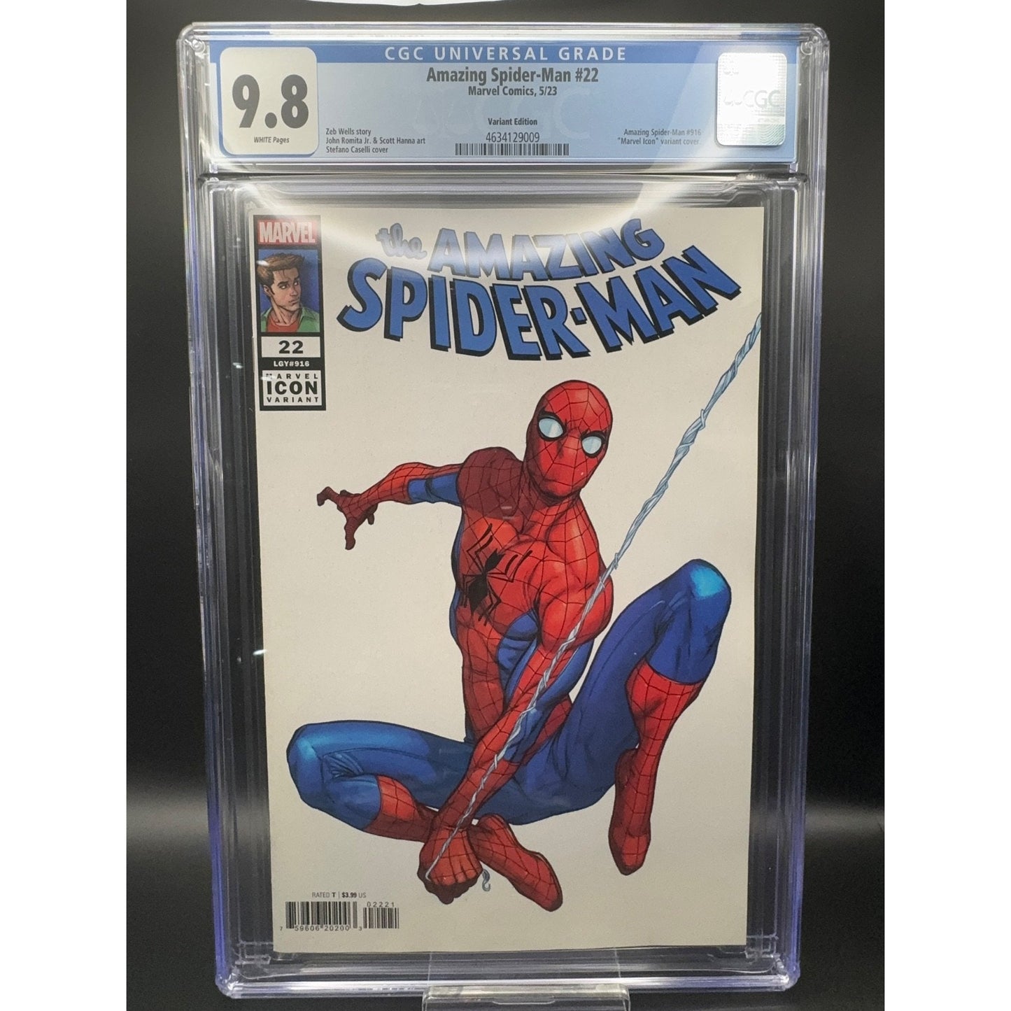 Amazing Spider-Man #22 Caselli Marvel Icon Variant CGC 9.8