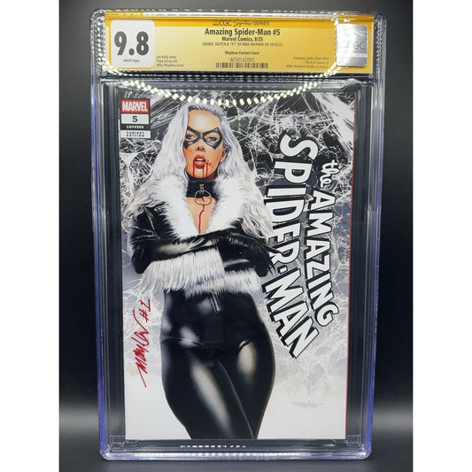 CGC SS 9.8 Amazing Spider-Man #5 Signed and Sketched by Mike Mayhew (616 Comics)