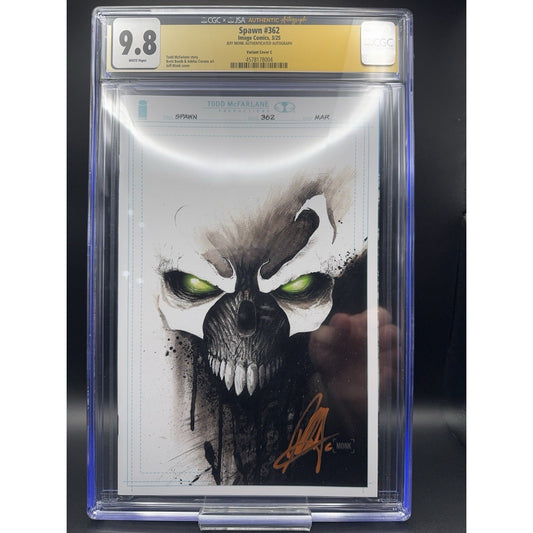 Spawn #362 CGC JSA 9.8 Jeff Monk Sketch C Variant Signed By Jeff Monk