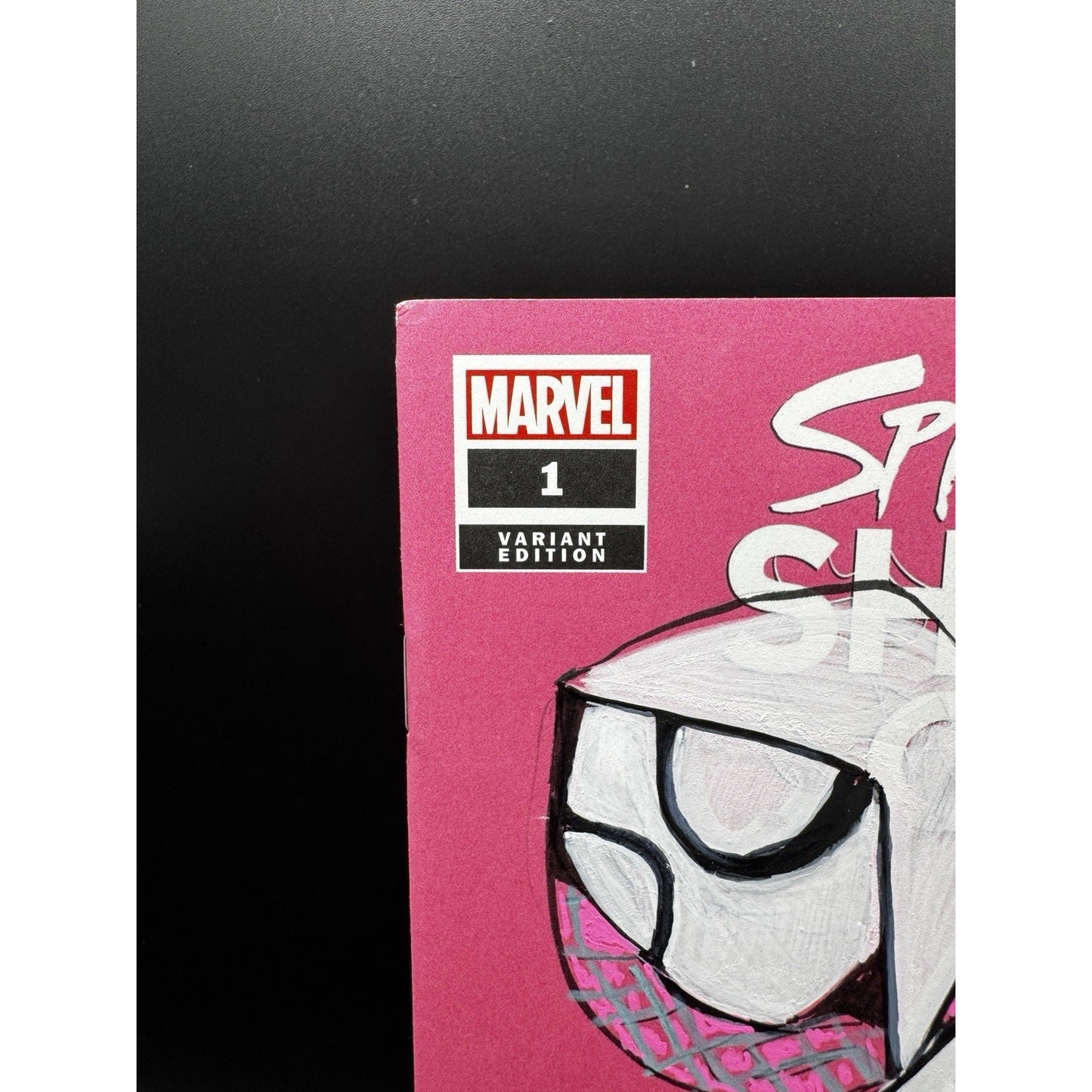 Spider Gwen:Shadow Clones #1 Blank Cover Sketch & Signed By Escorza Bros.