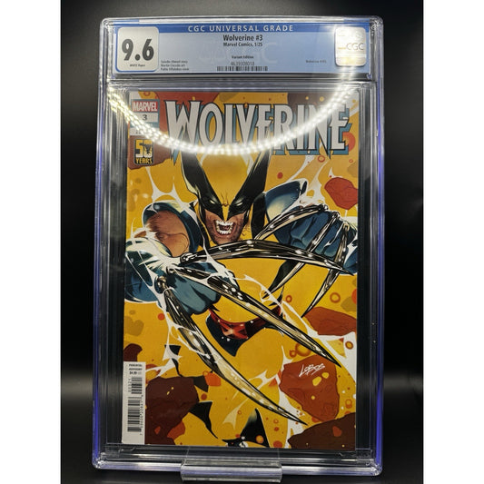 Wolverine #3 Comic Cover By Pablo "Lobos" Villalobos CGC 9.6