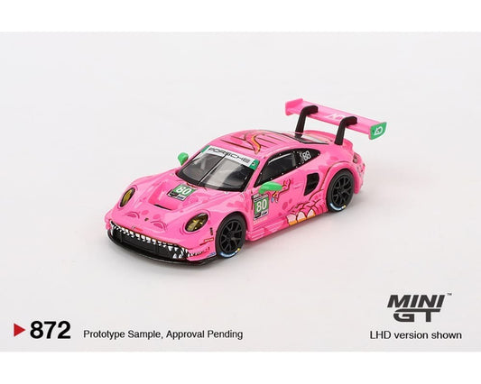 (COMING SOON) Mini GT 1:64 Porsche 911 GT3 R #80 AO Racing 2023 IMSA VIRginia Roxy
