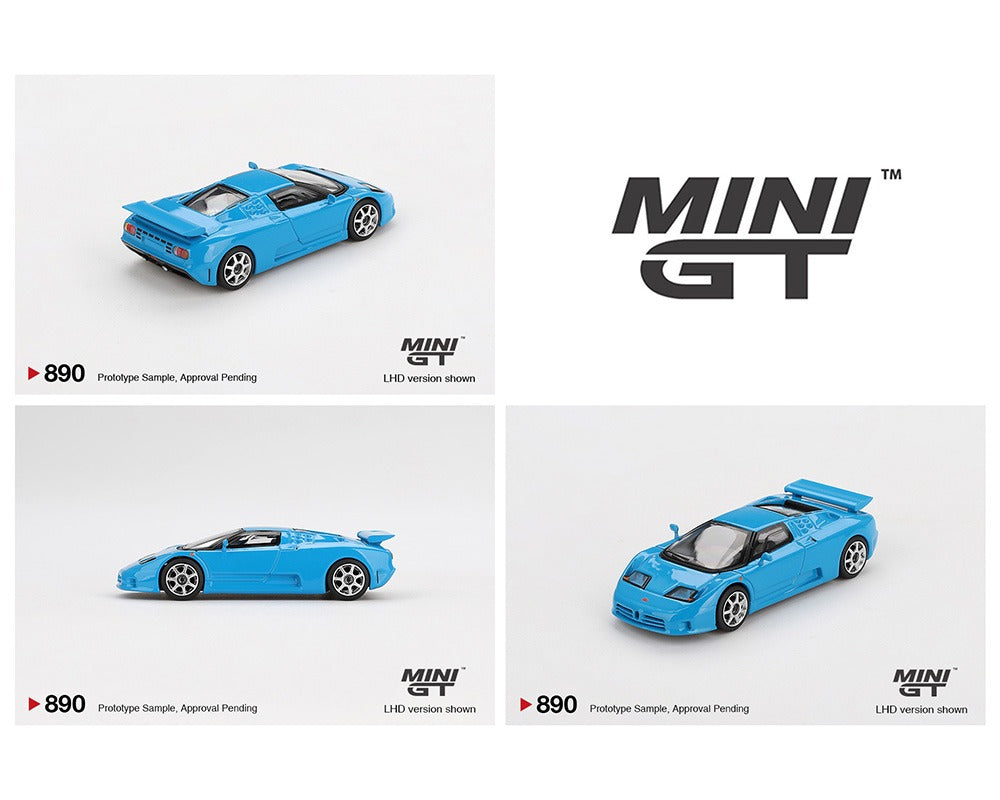 (COMING SOON) Mini GT 1:64 Bugatti EB110 Super Sport – Blue