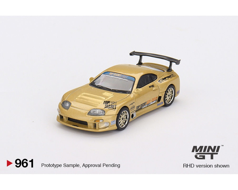 (COMING SOON) Mini GT 1:64 Toyota Supra (A80) Top Secret GT-300 – Top Secret Gold