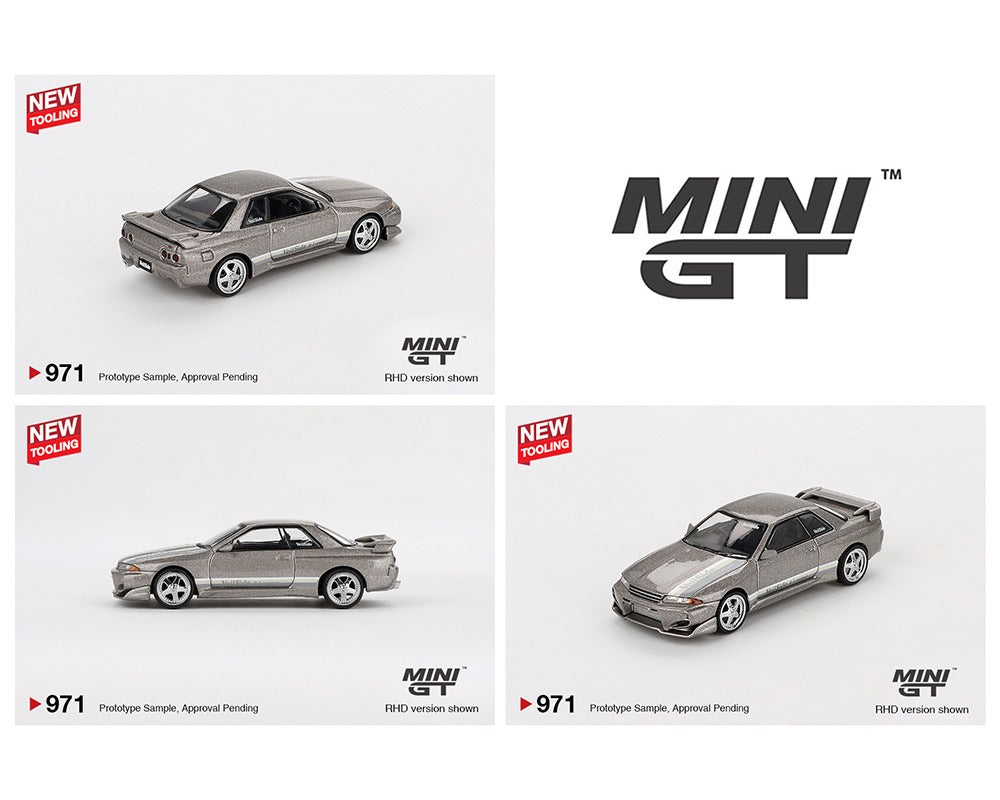 (COMING SOON) Mini GT 1:64 Nissan Skyline GT-R (R32) Veilside Combat C-I – Grey