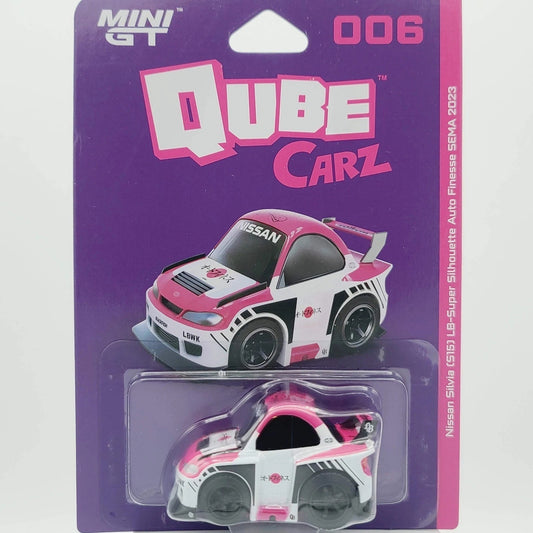 Mini GT Qube Carz LBWK S1 Nissan LB-Super Silhouette S15 SILVIA Finesse SEMA