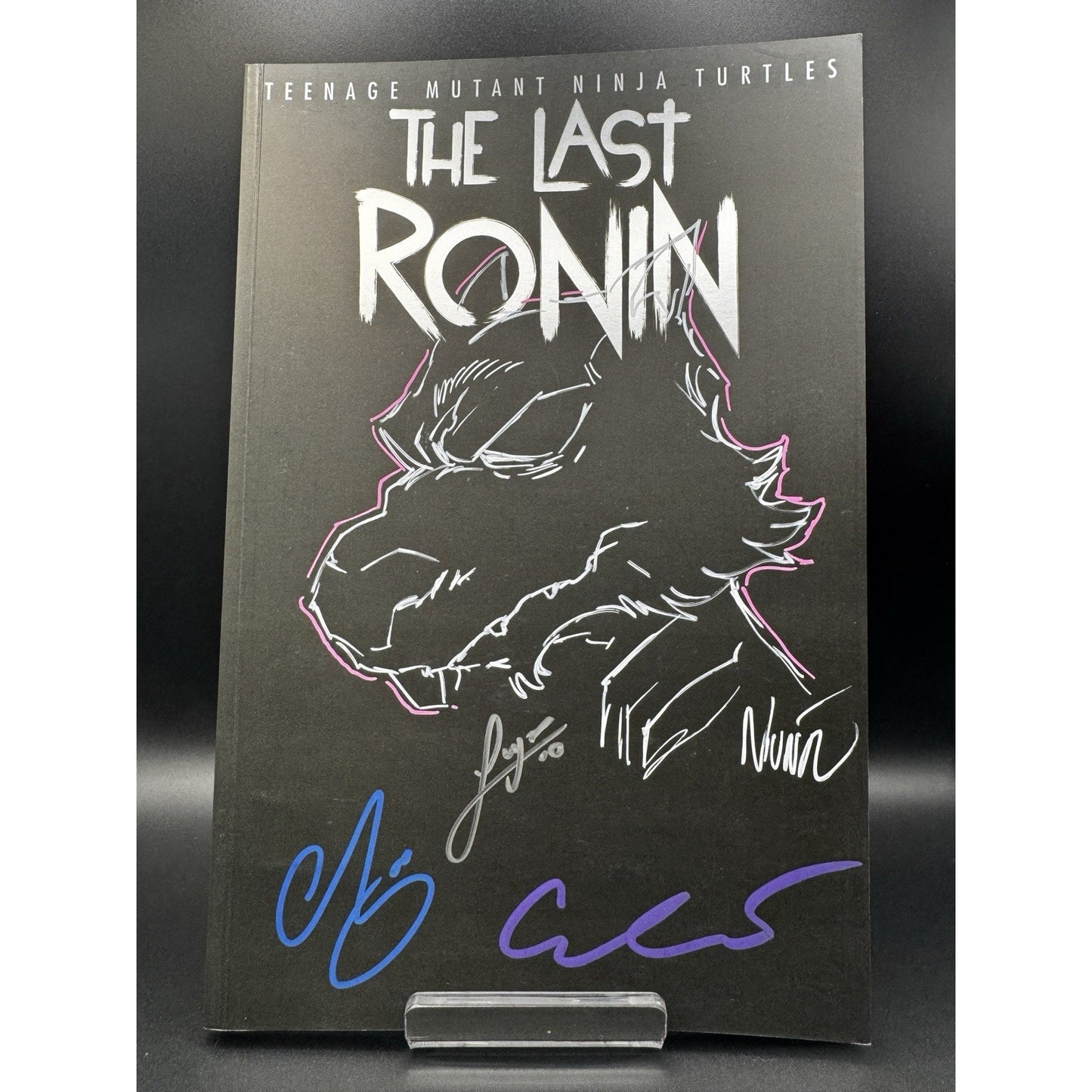 TMNT The Last Ronin Splinter Original Sketch Cover by Nunez 4x SIGNED Escorza