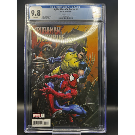 Spider-Man & Wolverine 1 CGC 9.8 (2025) Crain Variant