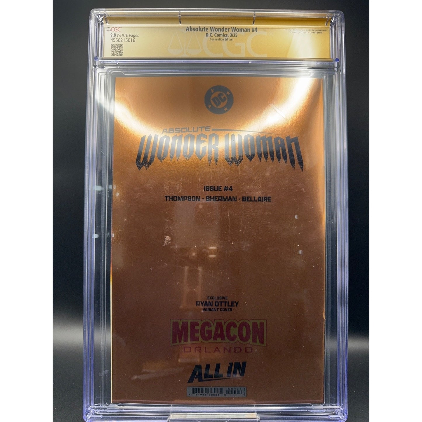 Absolute Wonder Woman #4 Foil CGC 9.8 SS | Convention | Signed by Ryan Ottley