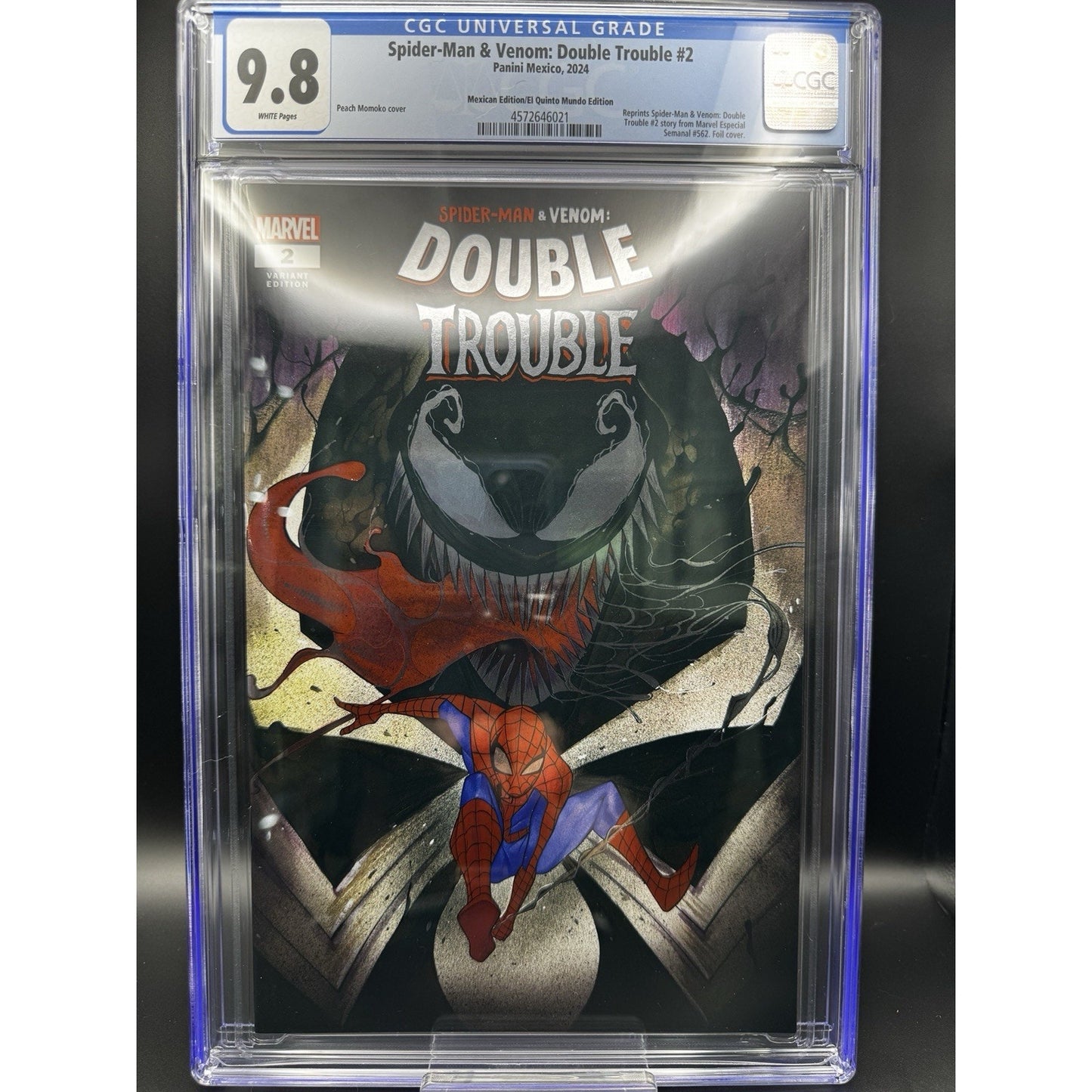 Spider-Man & Venom: Double Trouble #2 (2024) Momoko Mexican Foil CGC 9.8 - 1:25