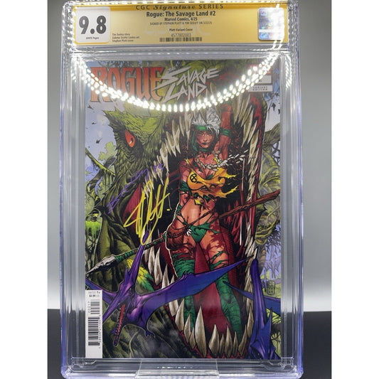 Rogue: The Savage Land #2 • CGC SS 9.8 • Signed By Stephen Platt & Tim Seeley