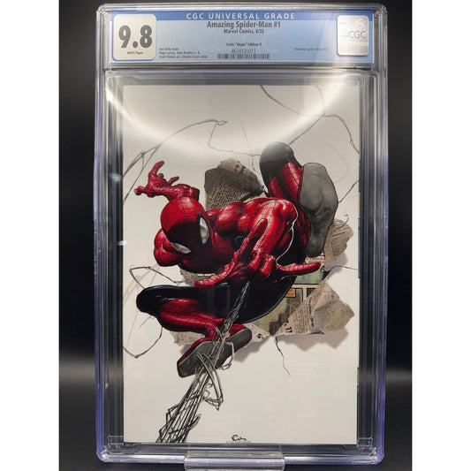CGC 9.8 Amazing Spider-Man 1 Clayton Crain Virgin Variant Comic Marvel