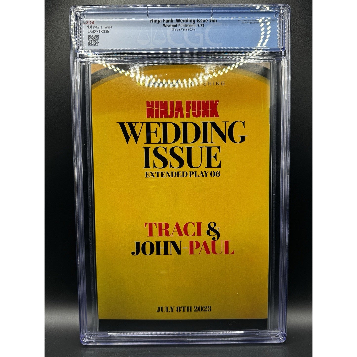 NINJA FUNK #6 CGC 9.8 Wedding Issue Variant Cover Tyler Kirkham Cover Ultra Rare
