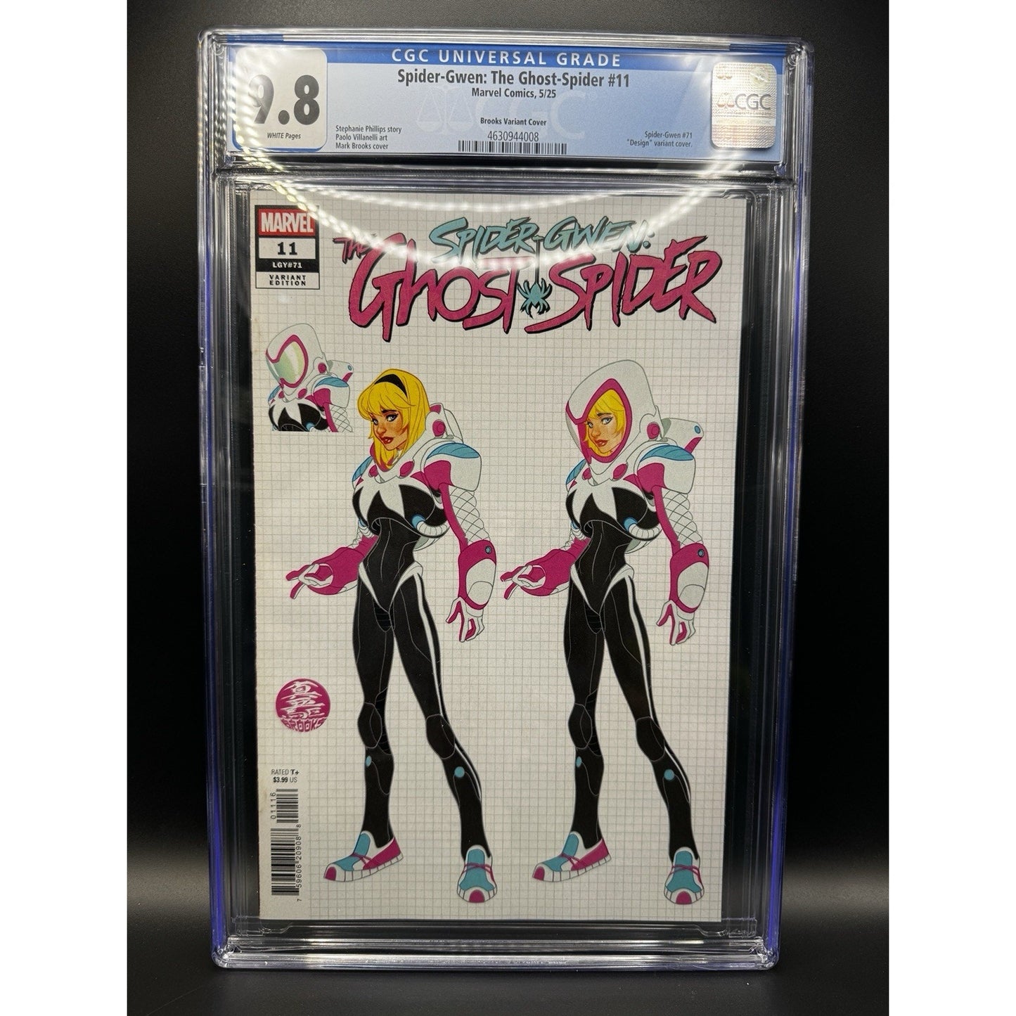 Spider-Gwen: The Ghost Spider #11 Design Variant 1:10 Marvel Comics CGC 9.8