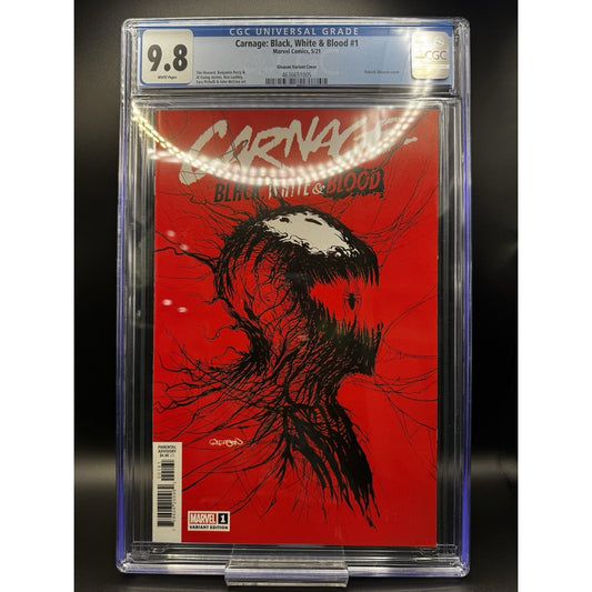 Carnage: Black White and Blood #1 CGC 9.8 Gleason Virgin Variant