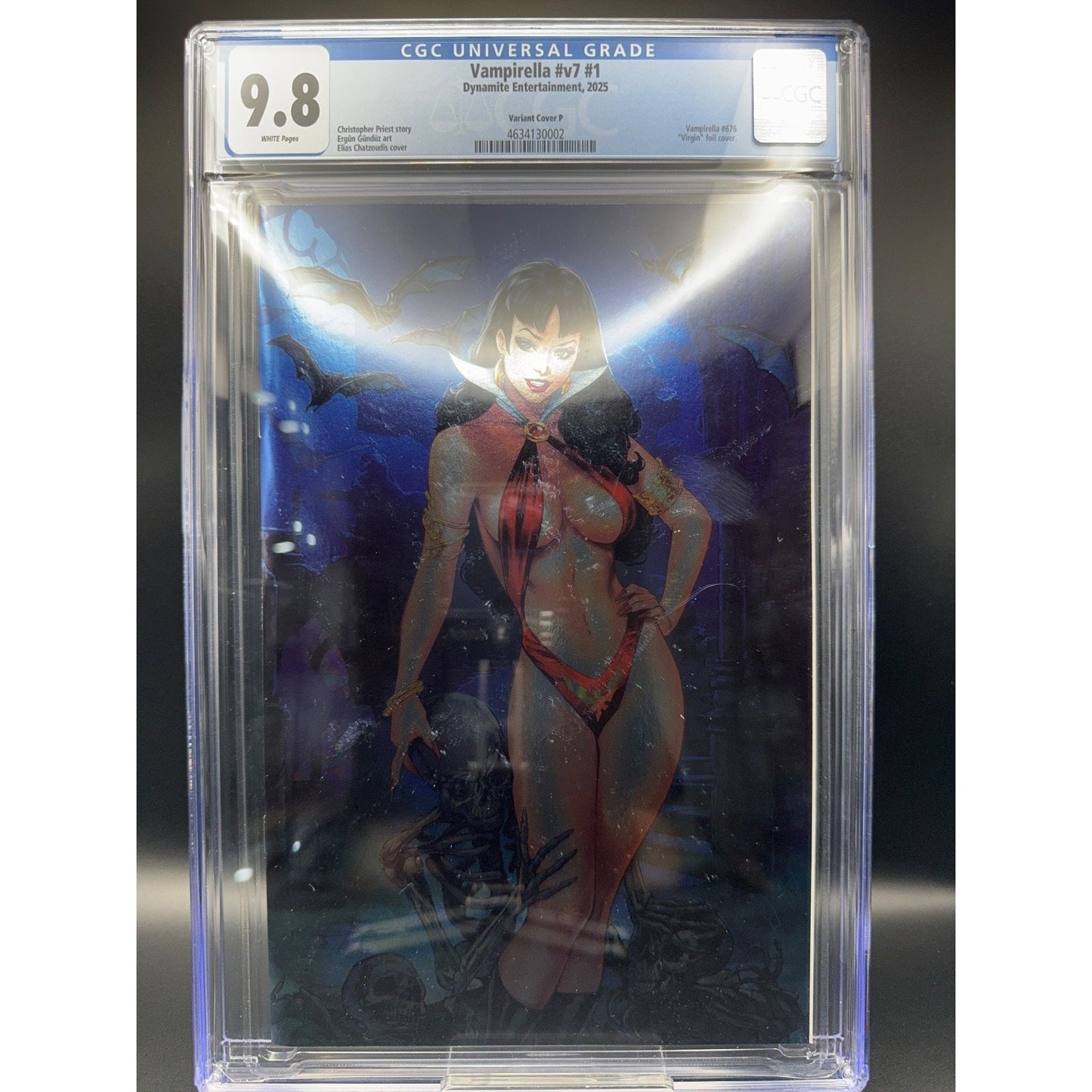CGC 9.8 Vampirella v7 1 Elias Chatzoudis Foil Variant Cover P 1:15 Incentive