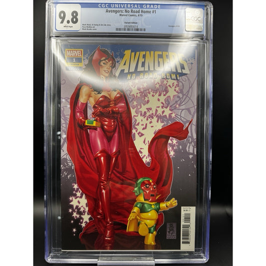 AVENGERS NO ROAD HOME 1 CGC 9.8 SCARLET WITCH VARIANT MARVEL COMICS 2019 3B4